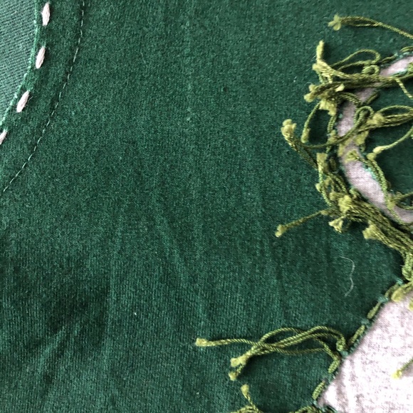 Incredible Produx Coupe green long sleeves crew neck ripped top special inserts - Picture 7 of 9